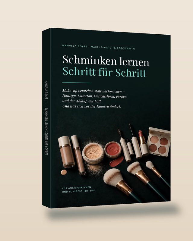 Das Buch „Schminken lernen Schritt für Schritt“ als gebundene Ausgabe